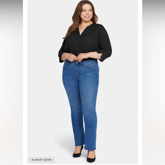 NYDJ Petite Le Silhouette Slim Bootcut High Rise Jeans Amour Size 14P NWT - Picture 3 of 12